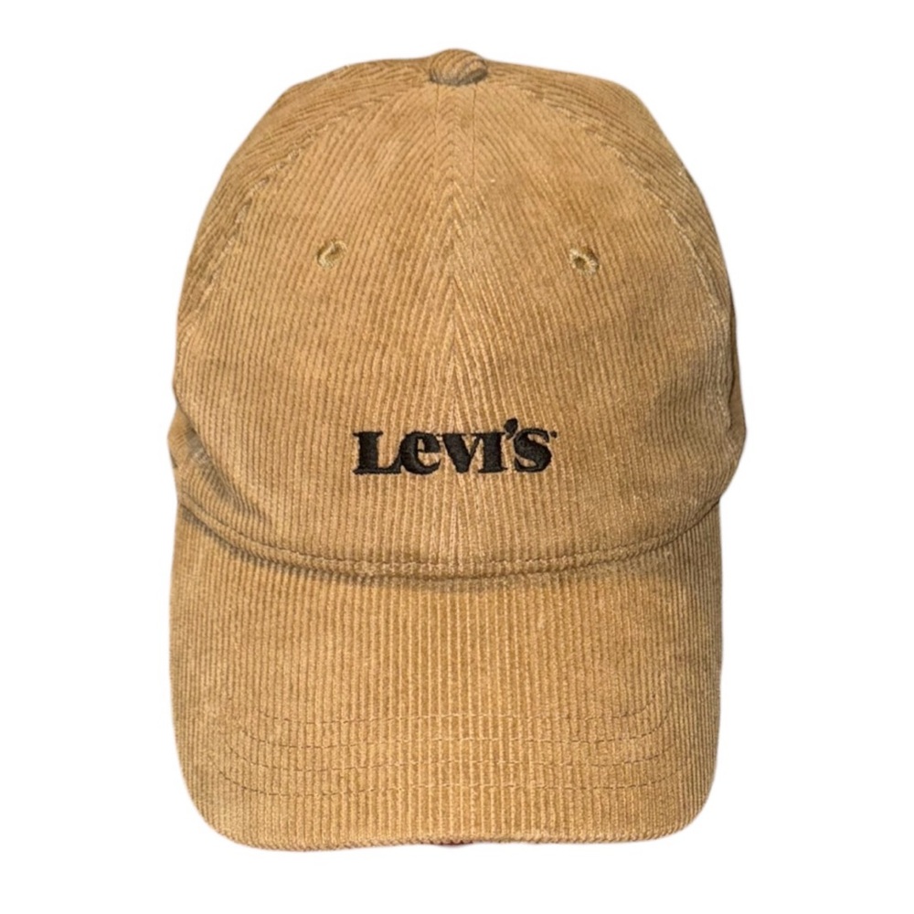 Levi's Tan Corduroy Baseball Cap with Black Logo